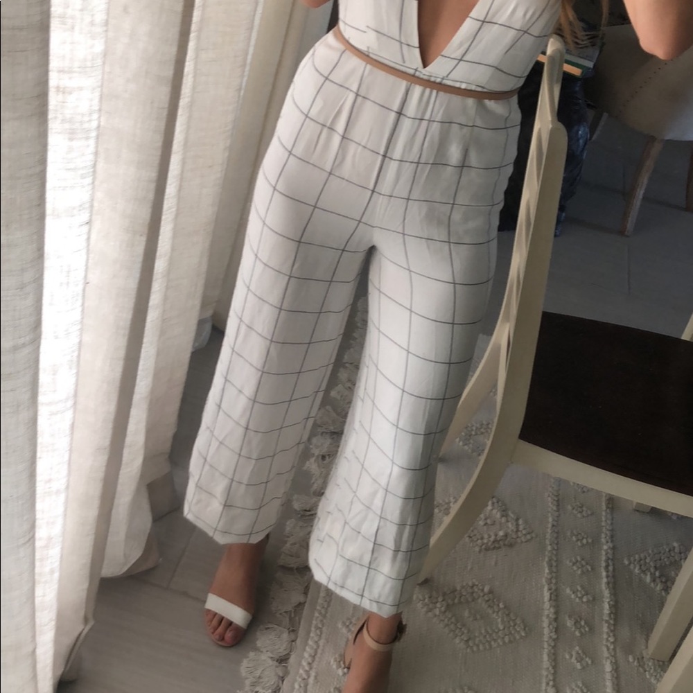 Striped Jumpsuit, Size Small